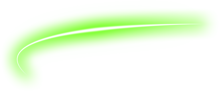 Green Curve Neon Line